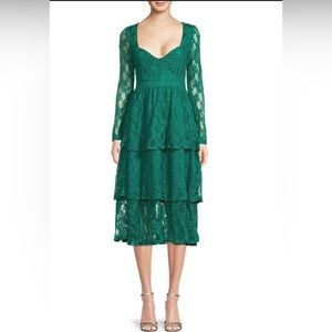 NSR Green Lace Dress NWT